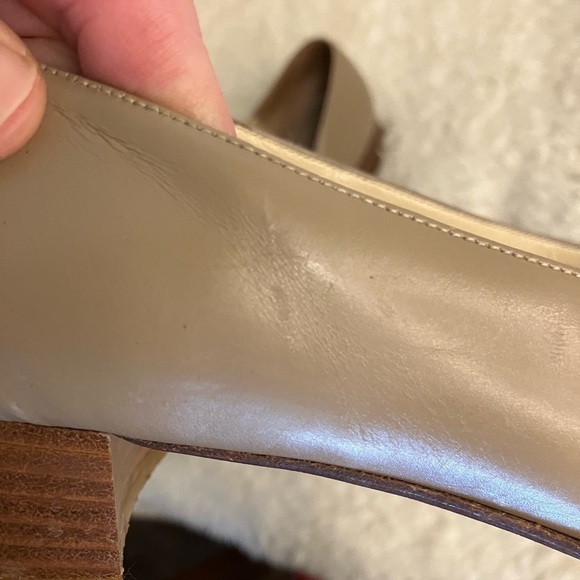 Vintage Amalfi Heels Pumps Leather Tan Size 7B - Picture 6 of 7
